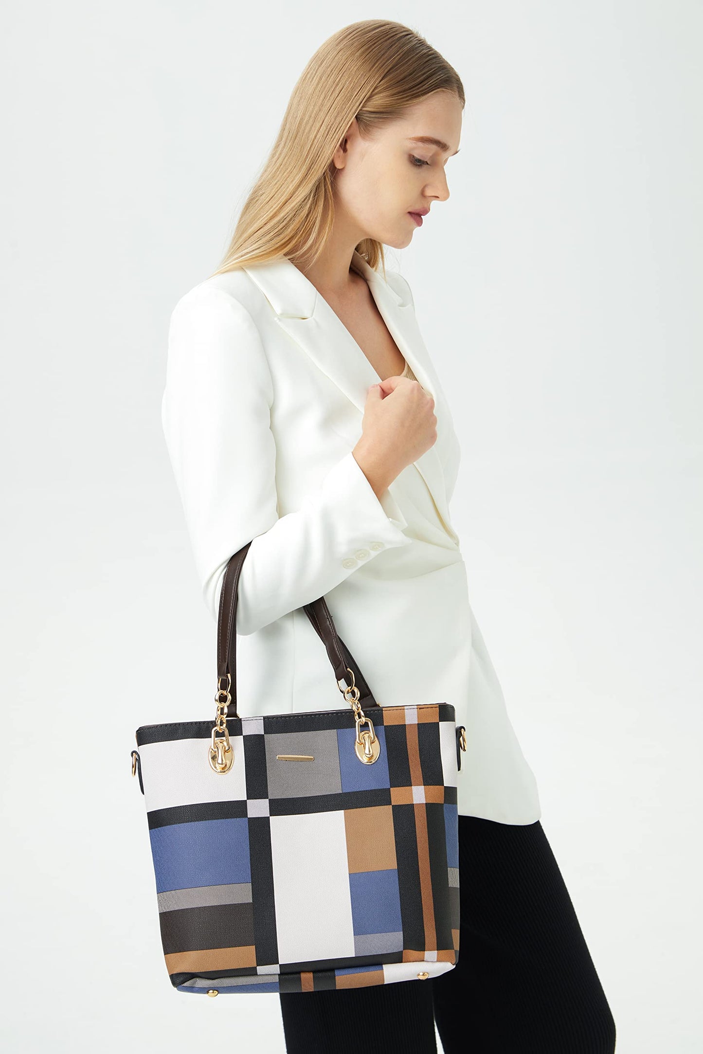 2E-youth Designer Purses and Handbags for Women Satchel Shoulder Bag Tote Top Handle Bag