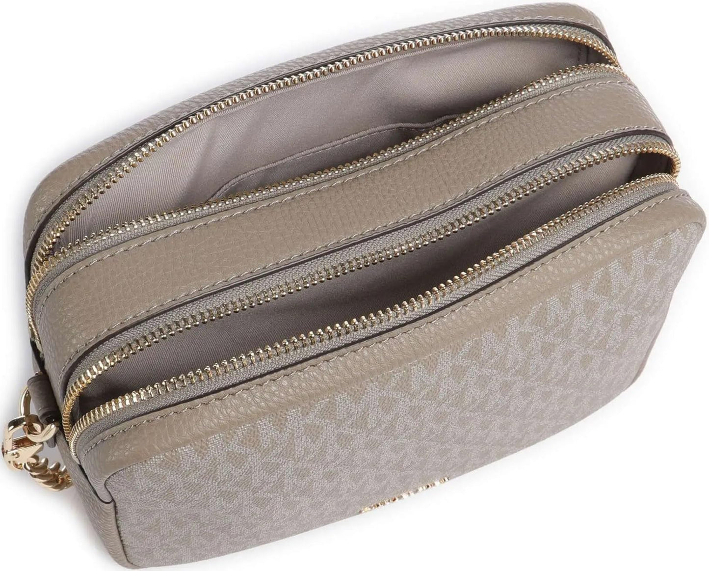 Michael Kors Bryant Medium Double Zip Chain Camera Crossbody Bag