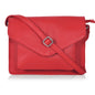 Leather Flapover Crossbody Handbag Purse for Women with Adjustable Strap & Overflap Snap Closure Tote/Bag