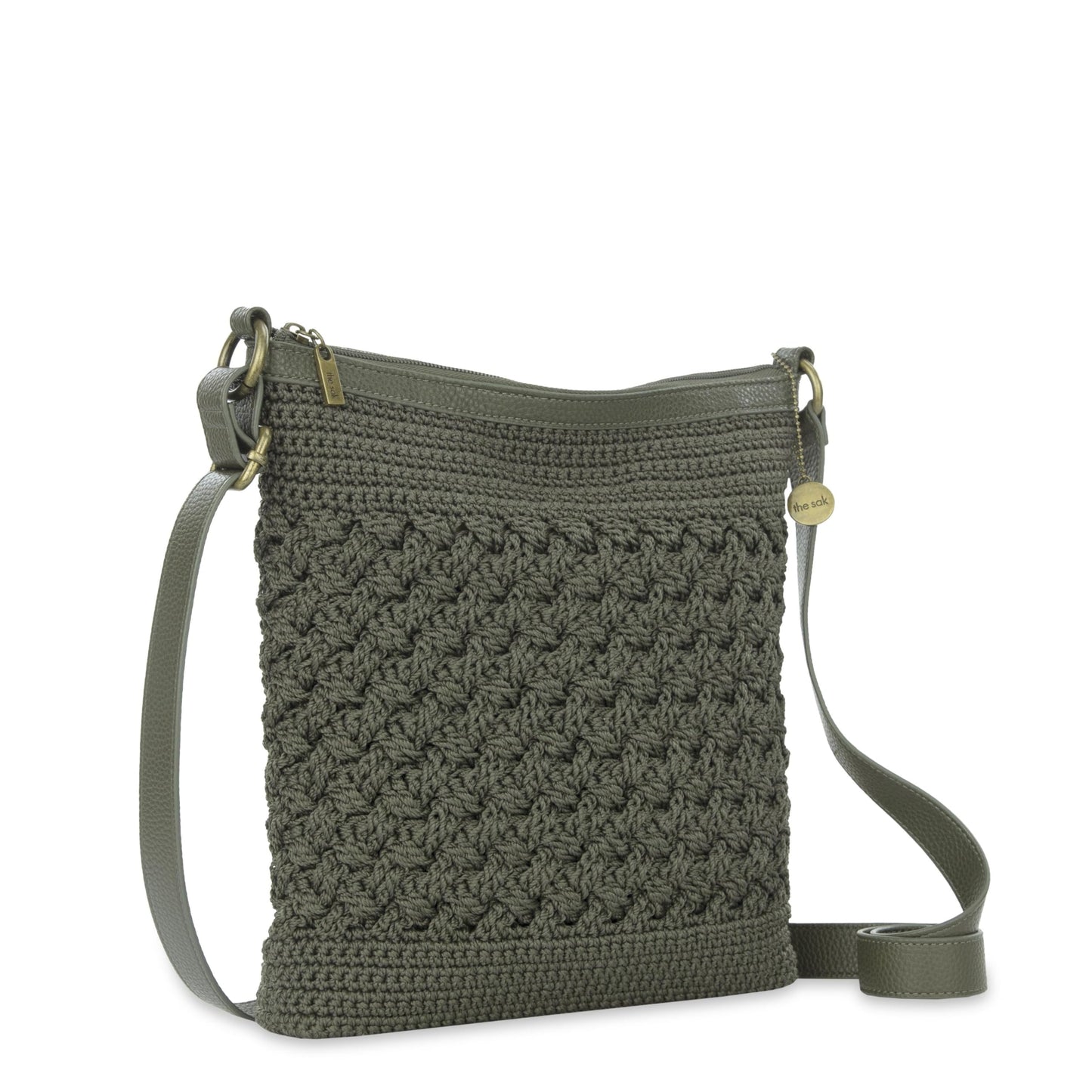 The Sak Lucia Crossbody Bag in Crochet, Convertible Purse with Adjustable Shoulder Strap