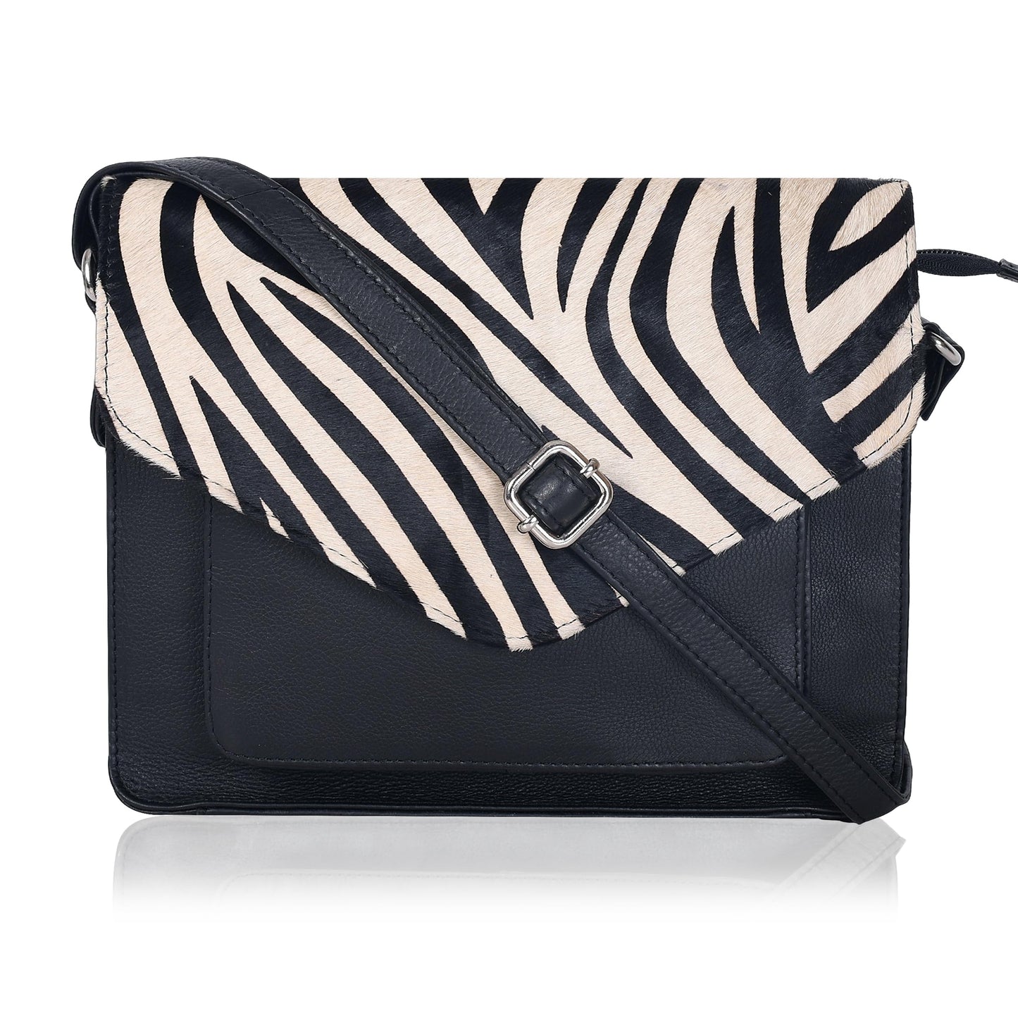 Leather Flapover Crossbody Handbag Purse for Women with Adjustable Strap & Overflap Snap Closure Tote/Bag
