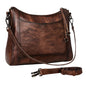 Iswee Leather Crossbody Bags for Women Shoulder Purse Medium Hobo Genuine Leather Satchel Purses and Handbags