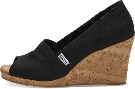 TOMS Women's Classic Wedge Espadrille Sandal, Natural Crosshatch Jacquard, 8.5TOMS Women's Classic Wedge Espadrille Sandal, Natural Crosshatch Jacquard, 8.5