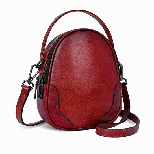 Iswee Small Crossbody Bag for Women Small Leather Shoulder Purse Phone Bag | Designer Satchel Handbags Ladies Pocketbooks with 2 Adjustable Strap 3-Way Carry Multi-pocket Organizer Mini Bag