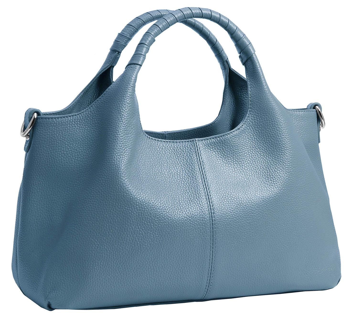 Iswee Leather Satchel Women Purse and Handbag Crossbody Shoulder Bag Hobo | Genuine Cowhide Leather Tote Top Handle Bag Soft & Durable Medium Size Bags with Detachable Multiple Pocketbooks Trendy