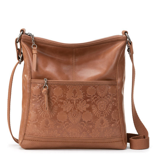 The Sak iris Leather Crossbody Purse - Women's Handbag for Everyday & Travel - Cross Body Bag With Zipper Closure
