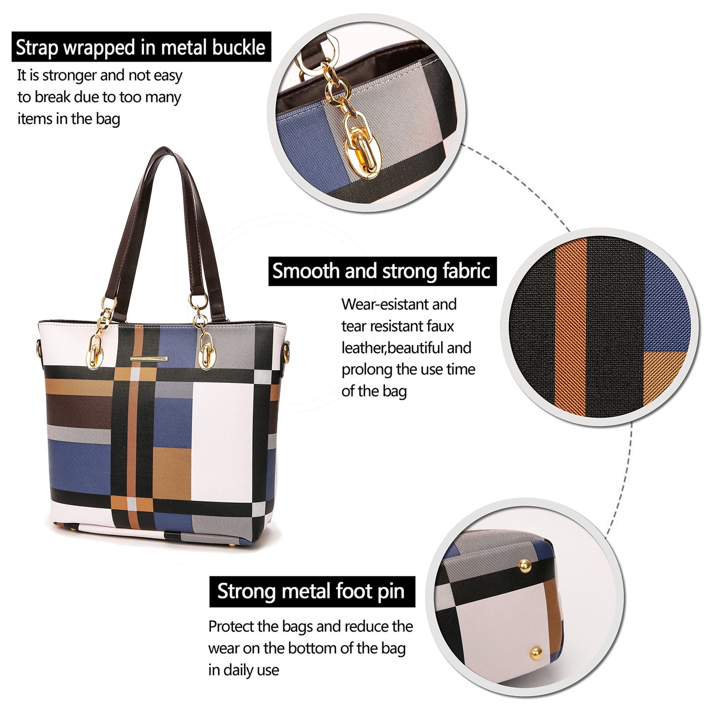2E-youth Designer Purses and Handbags for Women Satchel Shoulder Bag Tote Top Handle Bag