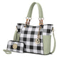 MKF Collection Tote Bag for Women, Handbag Set with Wallet-Top-Handle Bag Vegan Leather Purse by Mia K