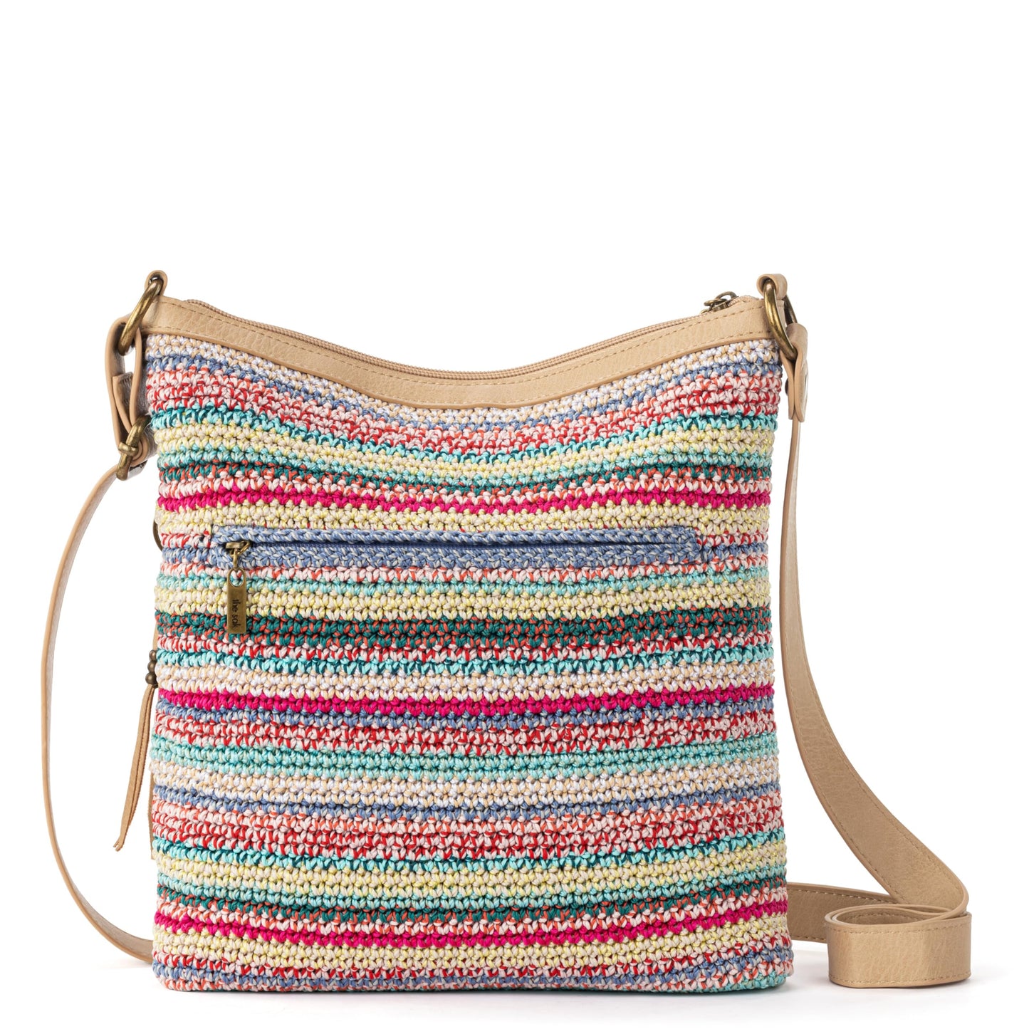 The Sak Lucia Crossbody Bag in Crochet, Convertible Purse with Adjustable Shoulder Strap