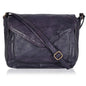 Leather Flapover Crossbody Handbag Purse for Women with Adjustable Strap & Overflap Snap Closure Tote/Bag