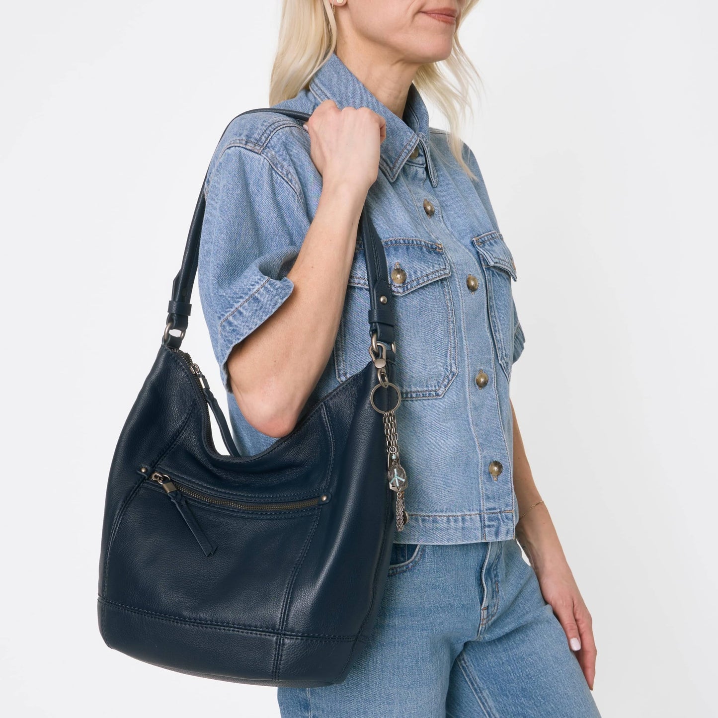 The Sak Sequoia Hobo Bag - Premium Large Leather Women's Handbag for Everyday & Travel - Durable Purse With Zipper Pocket