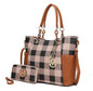 MKF Collection Tote Bag for Women, Handbag Set with Wallet-Top-Handle Bag Vegan Leather Purse by Mia K