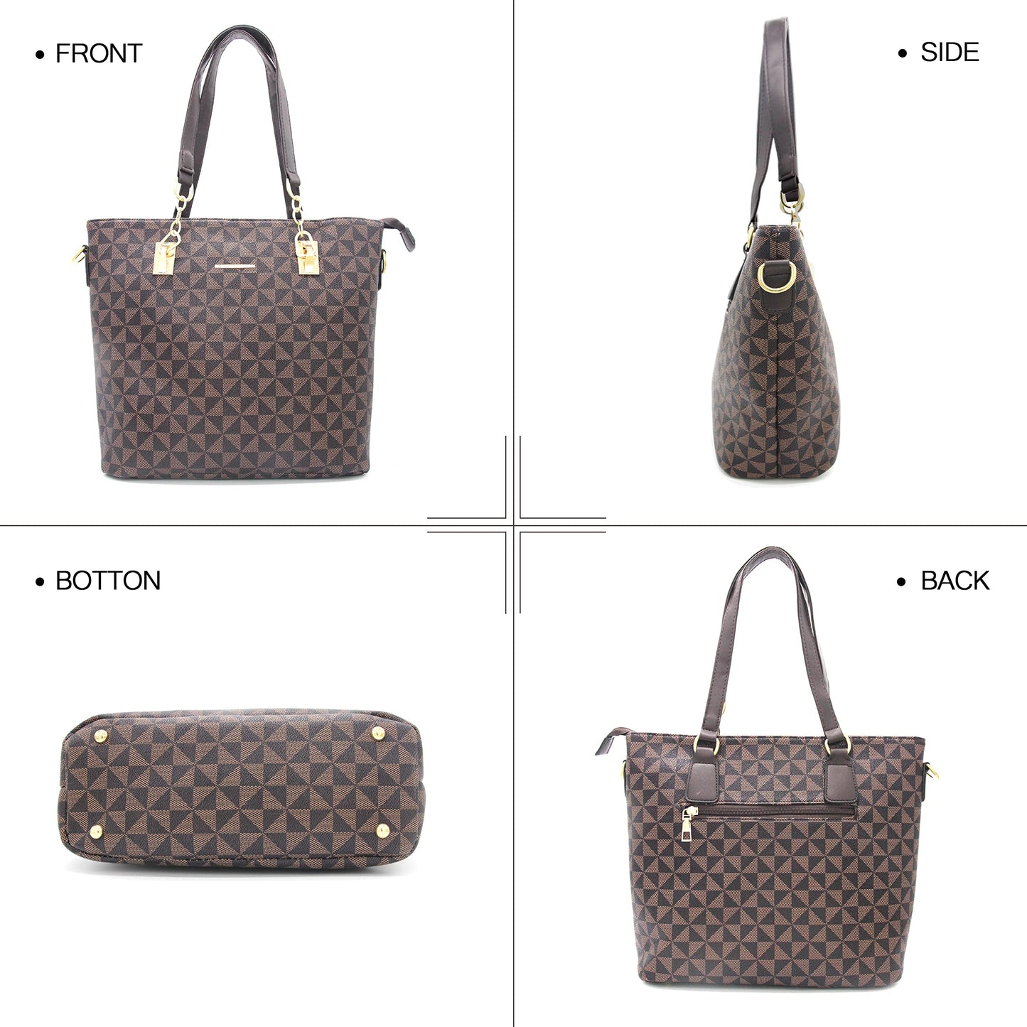 2E-youth Designer Purses and Handbags for Women Satchel Shoulder Bag Tote Top Handle Bag