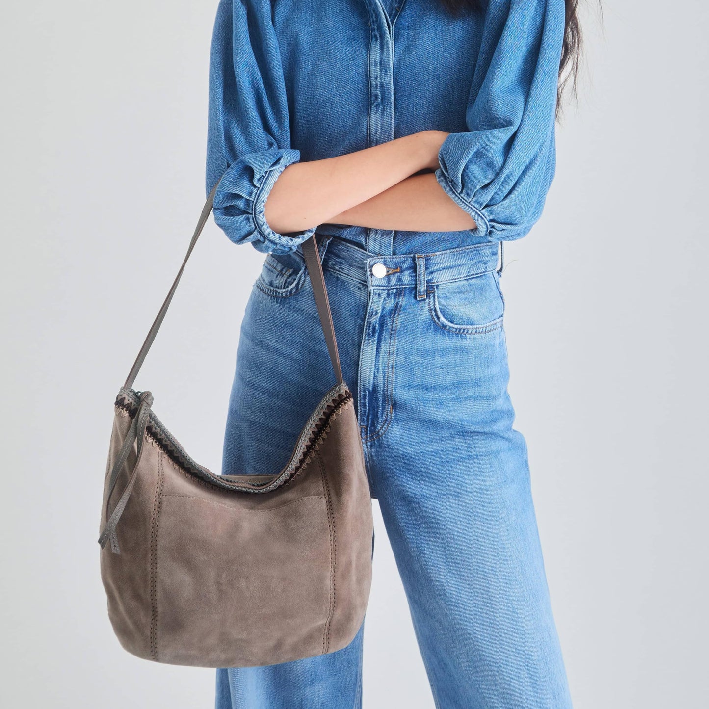 The Sak Sequoia Hobo Bag - Premium Large Leather Women's Handbag for Everyday & Travel - Durable Purse With Zipper Pocket