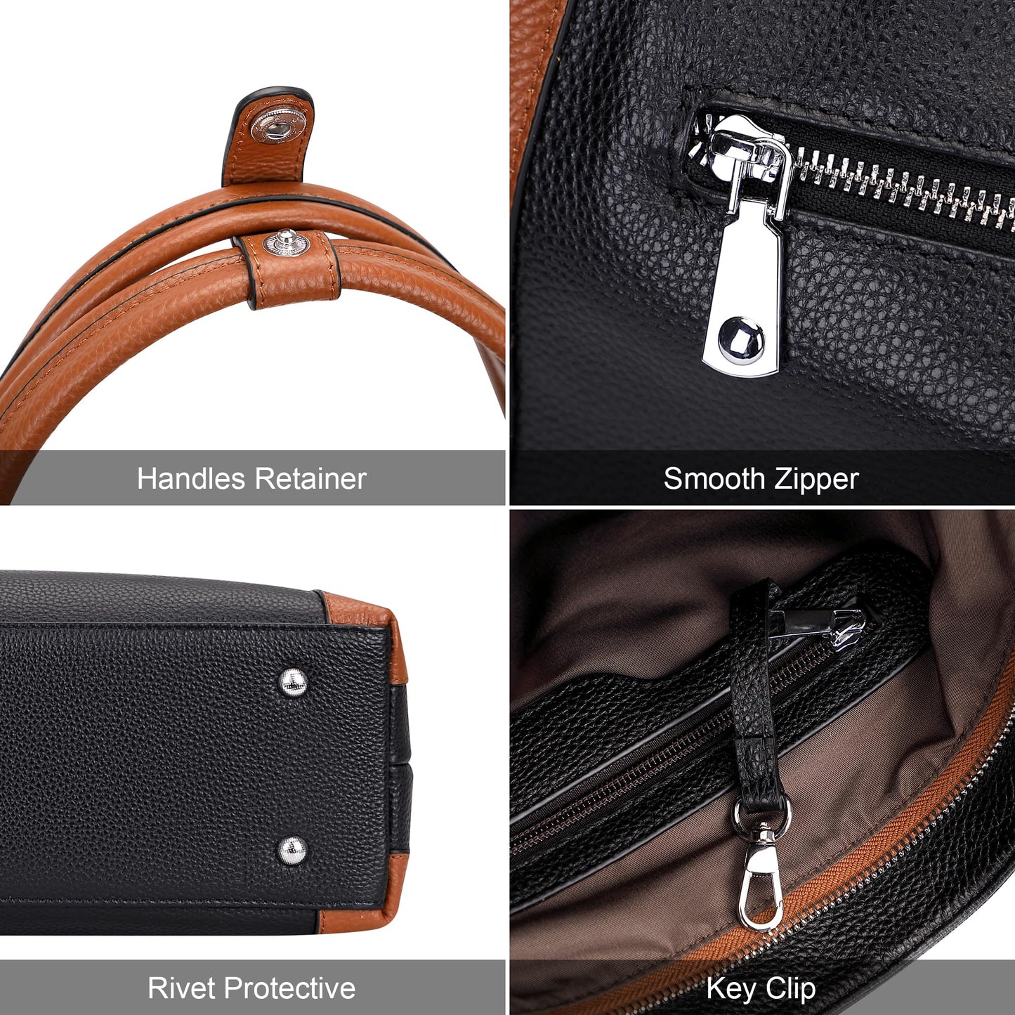 Over Earth Genuine Leather Purses for Women Large Hobo Bags Lady Shoulder Handbags with Detachable Strap