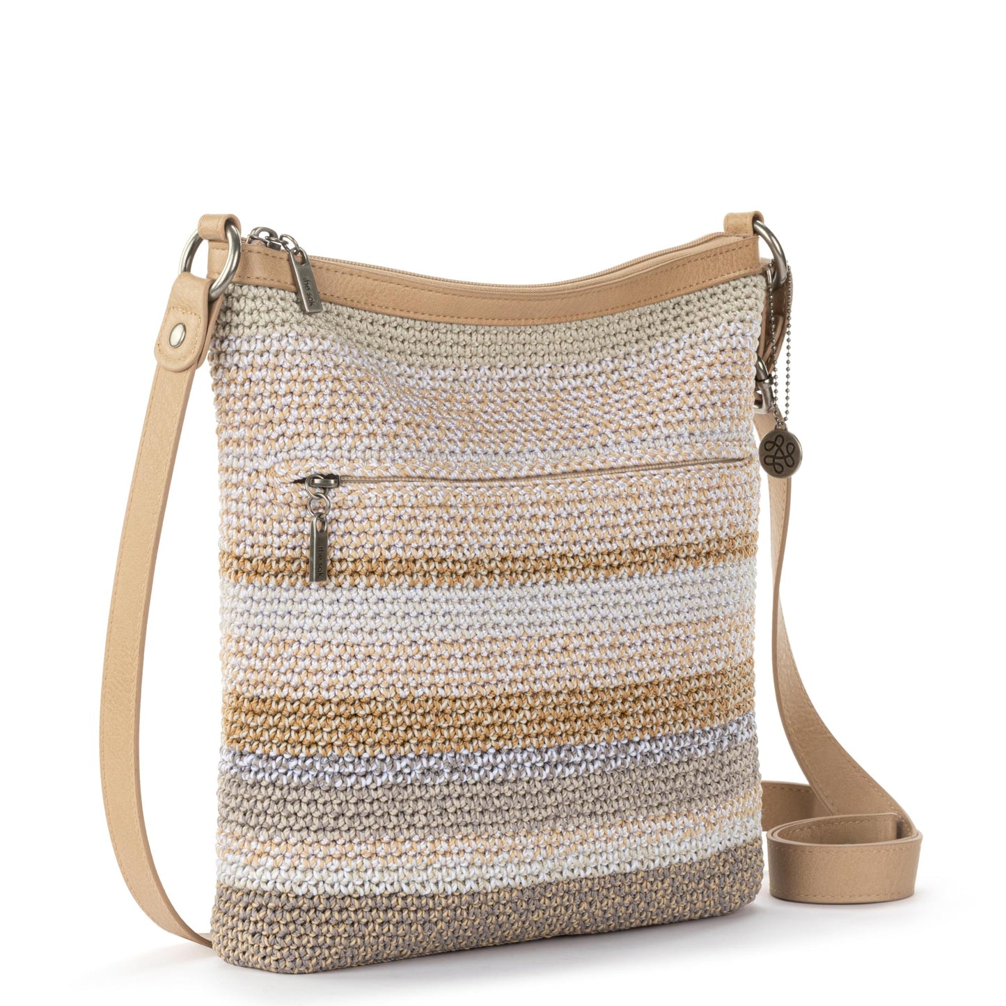 The Sak Lucia Crossbody Bag in Crochet, Convertible Purse with Adjustable Shoulder Strap