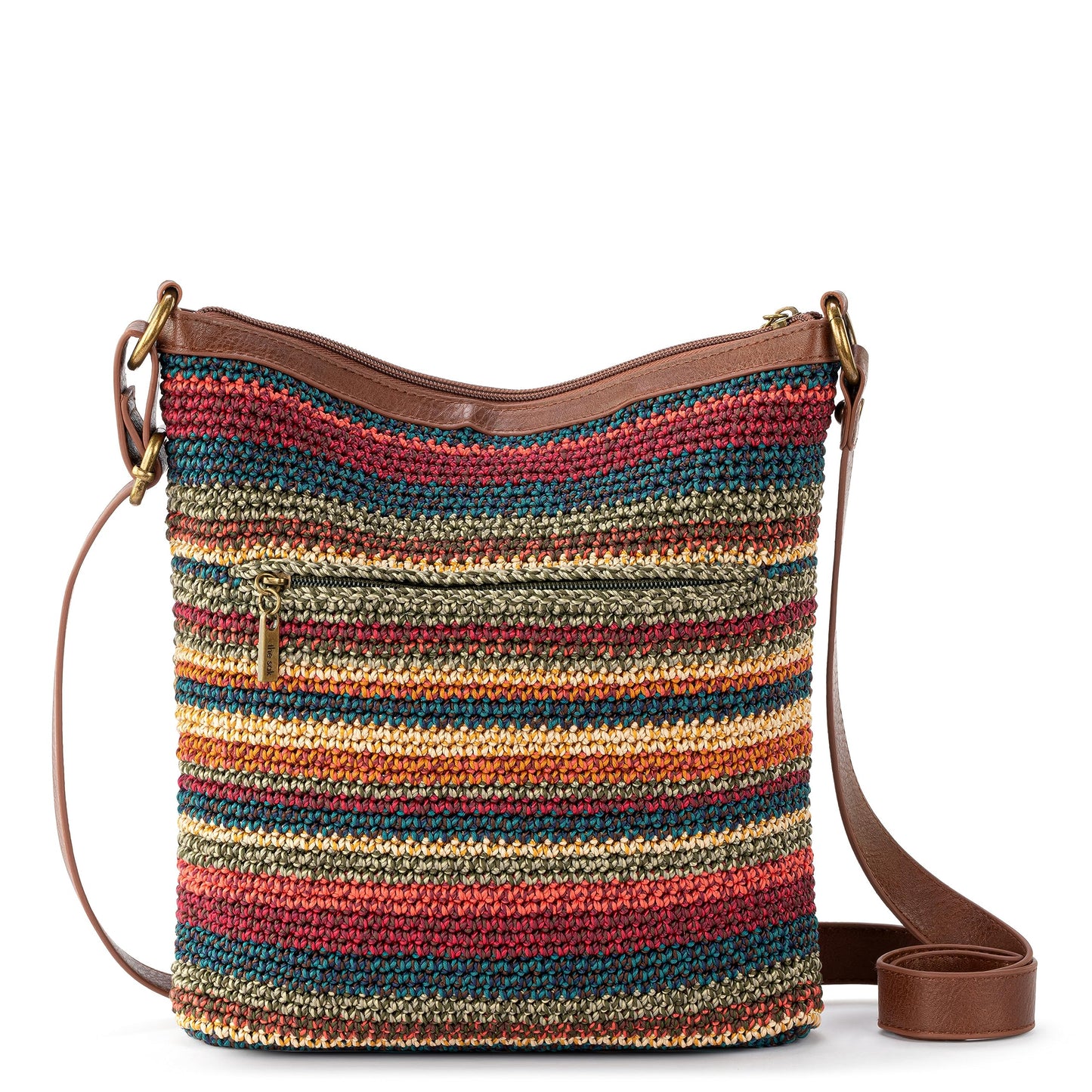 The Sak Lucia Crossbody Bag in Crochet, Convertible Purse with Adjustable Shoulder Strap