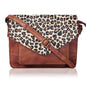 Leather Flapover Crossbody Handbag Purse for Women with Adjustable Strap & Overflap Snap Closure Tote/Bag