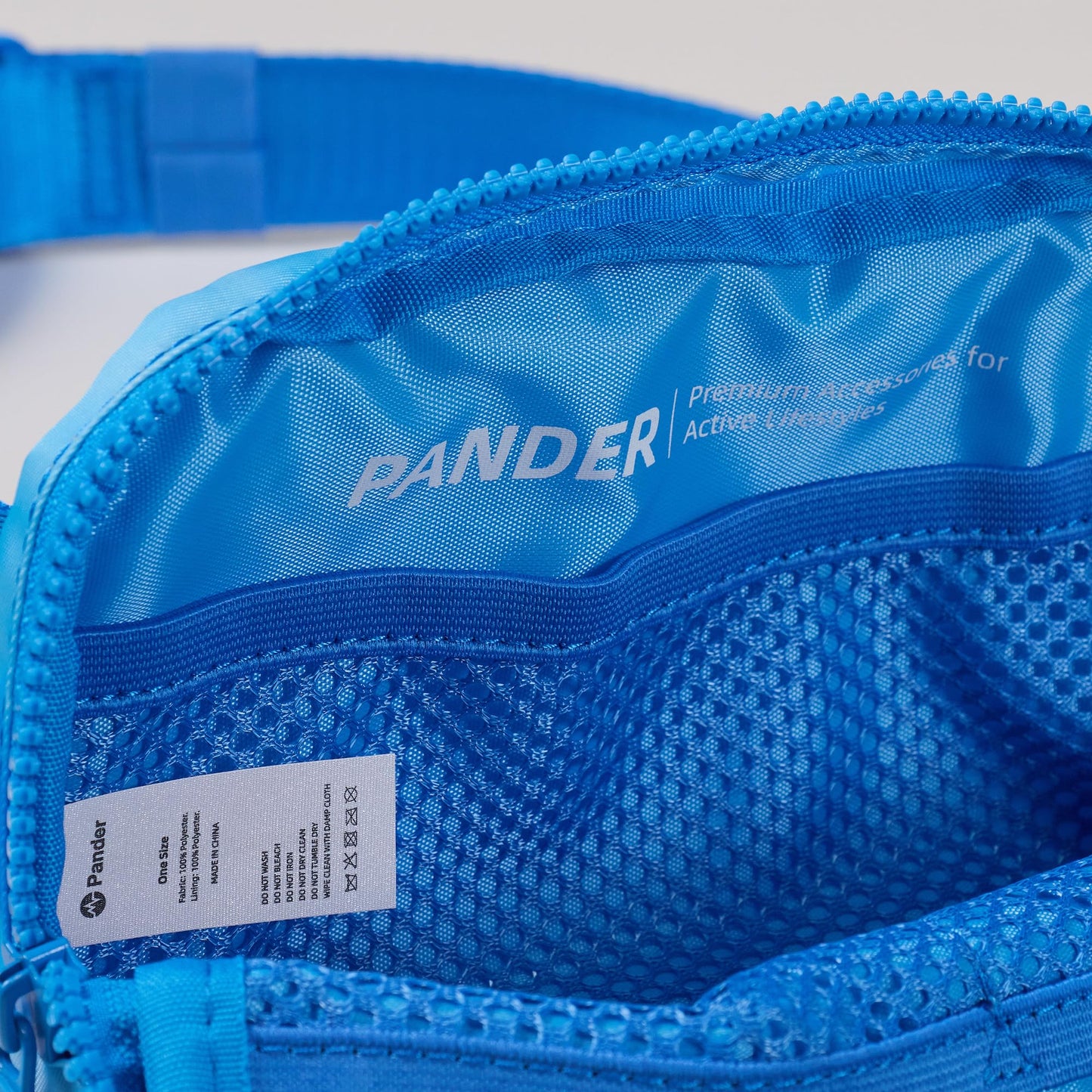 Pander Two Way Zipper Fanny Pack Nylon Everywhere Belt Bag for Women, Water Repellent Waist Packs, Crossbody Bags with Adjustable Strap (Black).