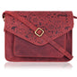Leather Flapover Crossbody Handbag Purse for Women with Adjustable Strap & Overflap Snap Closure Tote/Bag