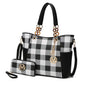MKF Collection Tote Bag for Women, Handbag Set with Wallet-Top-Handle Bag Vegan Leather Purse by Mia K