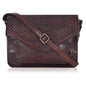 Leather Flapover Crossbody Handbag Purse for Women with Adjustable Strap & Overflap Snap Closure Tote/Bag