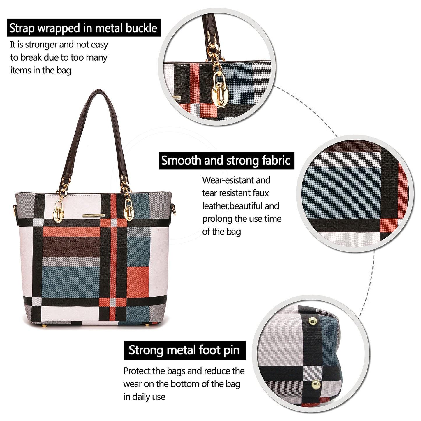 2E-youth Designer Purses and Handbags for Women Satchel Shoulder Bag Tote Top Handle Bag