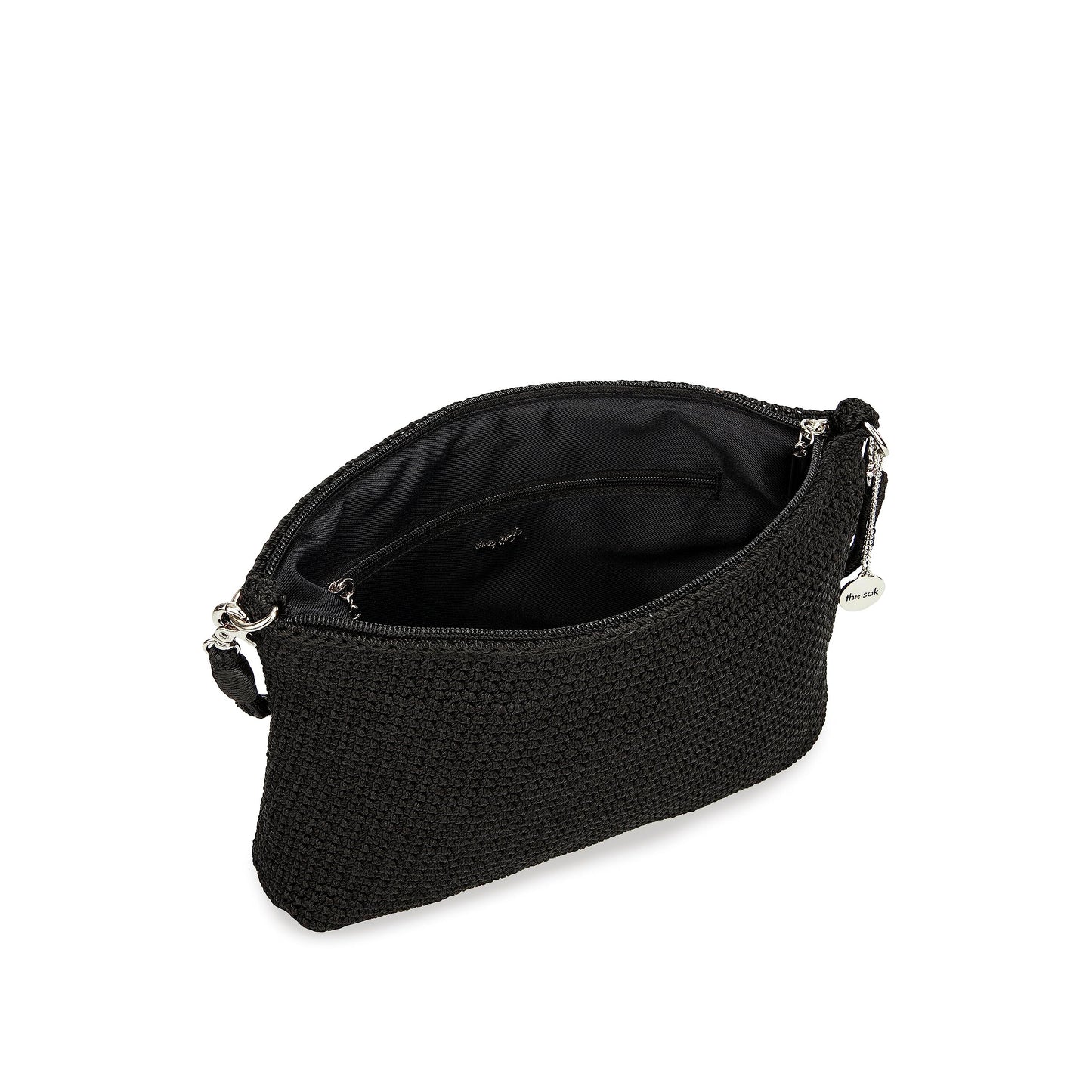 The Sak Lumi Convertible Crossbody Purse - Women's Handbag for Everyday & Travel, 3-in-1 Small Crossbody in Crochet & Leather