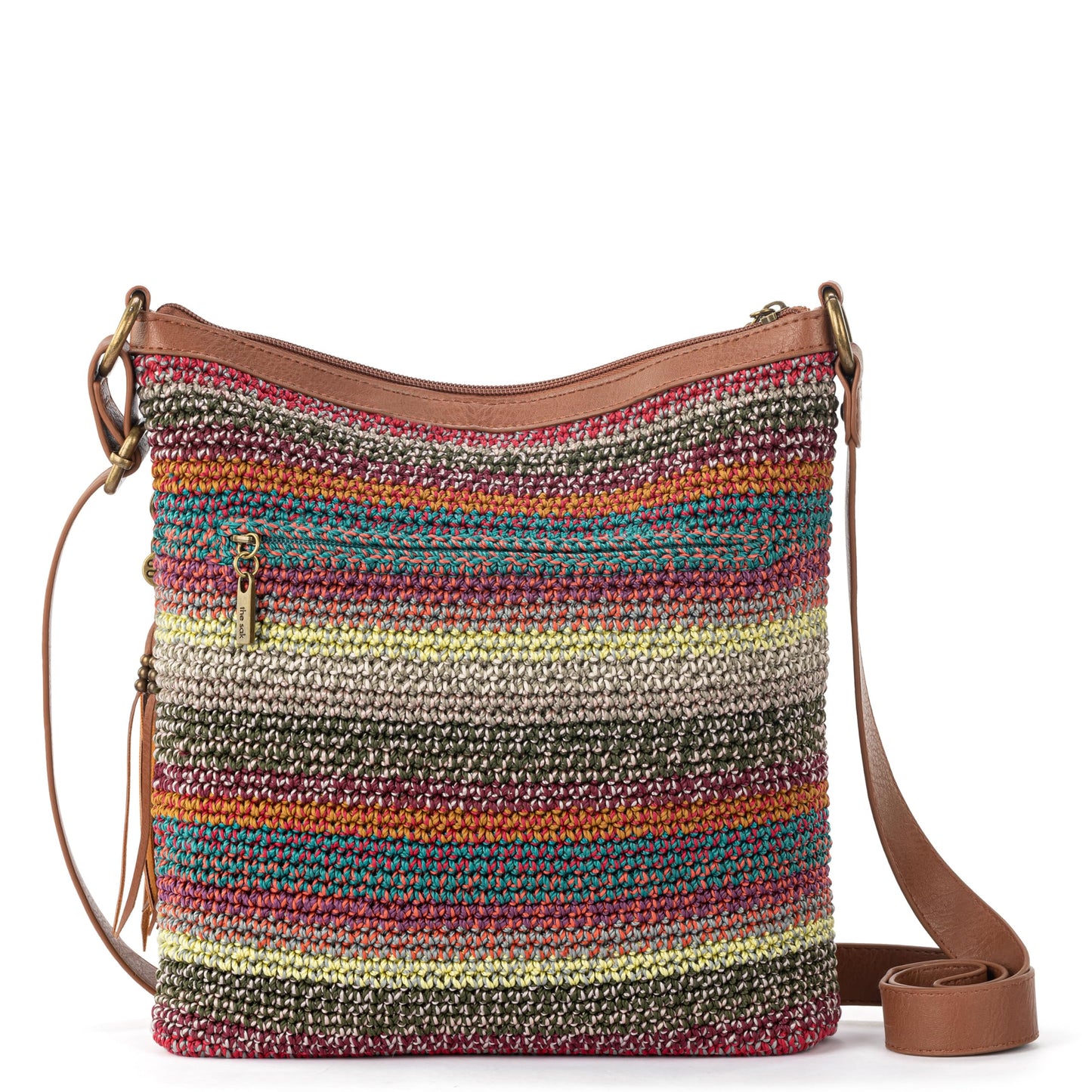 The Sak Lucia Crossbody Bag in Crochet, Convertible Purse with Adjustable Shoulder Strap