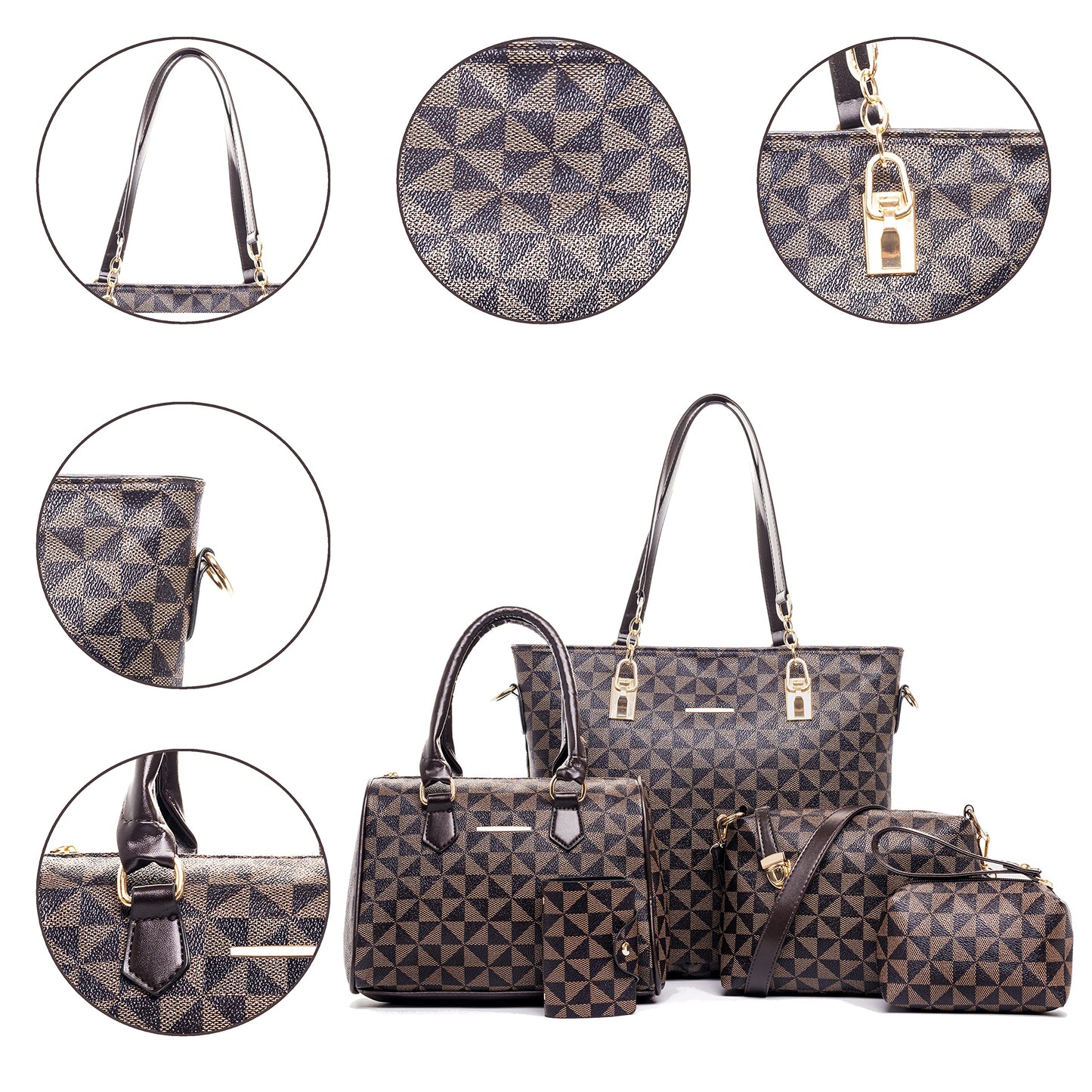 2E-youth Designer Purses and Handbags for Women Satchel Shoulder Bag Tote Top Handle Bag