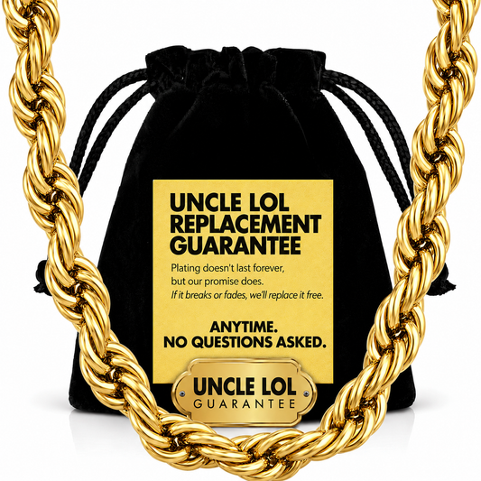 Premium Gold-Plated Stainless Steel Jewelry – Tarnish-Resistant & Waterproof From UNCLE LOL