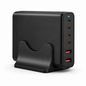 UncleLOL 120W GaN Desktop Charging Station, 6-Port Fast Charger with 4 USB-C & 2 USB-A, PD Fast Charging for MacBook, iPhone 16/15, iPad, Samsung Galaxy, Steam Deck & More