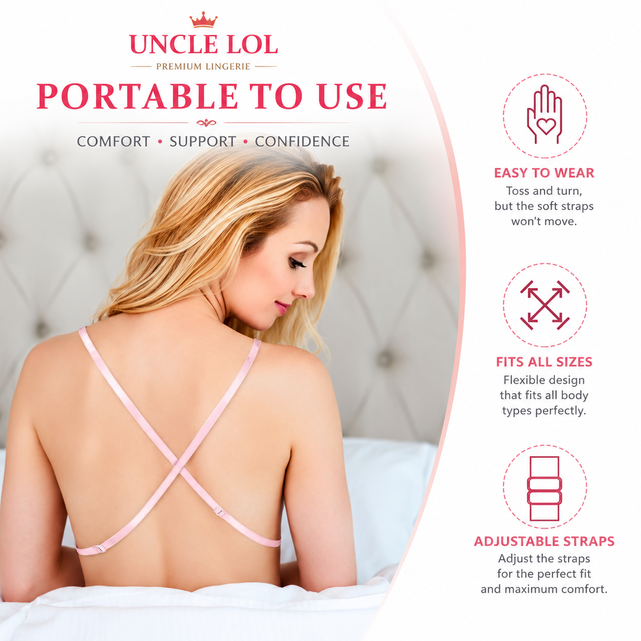 Premium Breast Support Pillow for Side Sleepers – Reduce Chest Wrinkles, Chest Compression & Improve Sleep Comfort