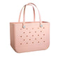 Waterproof Beach Tote Bag for Women – Washable EVA Rubber Handbag