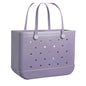 Waterproof Beach Tote Bag for Women – Washable EVA Rubber Handbag
